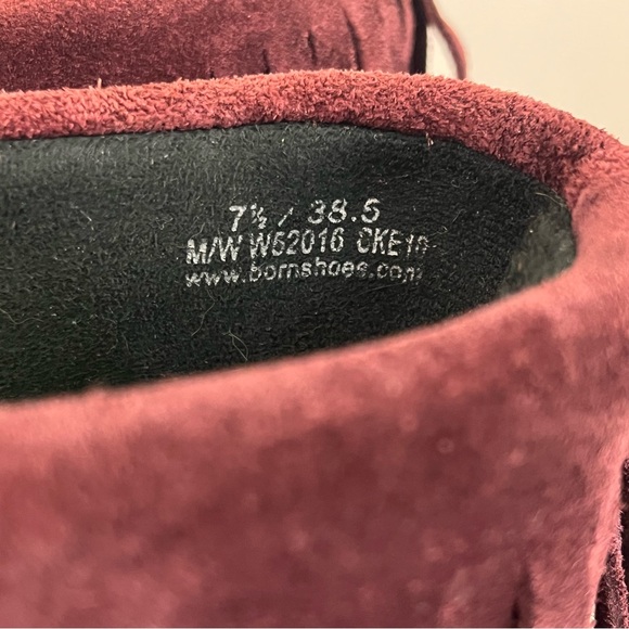 Born Banbury Chianti Suede Leather Fringe Boot Women’s Size 7.5 - Picture 11 of 16